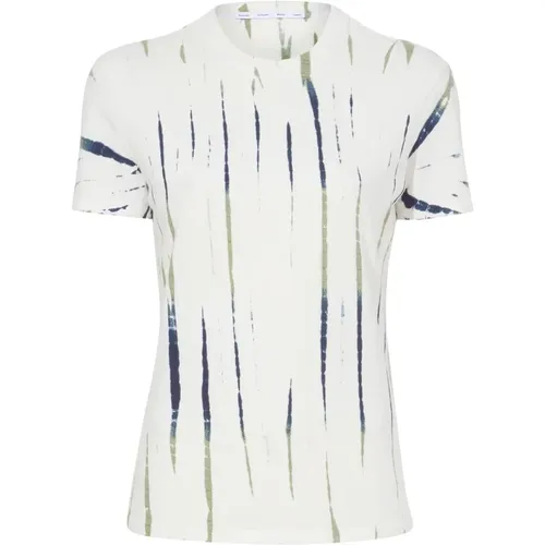 Gestreiftes Tie Dye T-Shirt - Proenza Schouler - Modalova