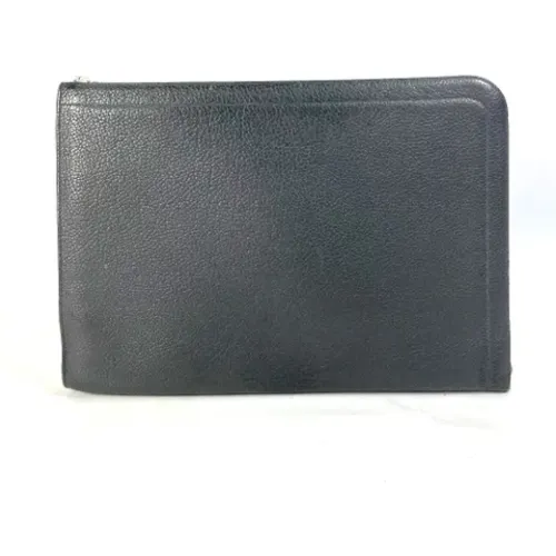 Pre-owned Leather clutches , male, Sizes: ONE SIZE - Hermès Vintage - Modalova