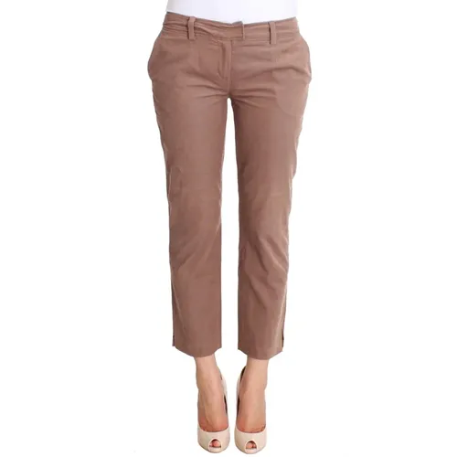 Schicke Braune Cropped-Cord-Hose , Damen, Größe: W28 - Costume National - Modalova