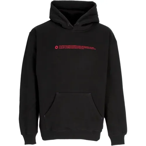 Schwarzer Kapuzenpullover mit Logo , Herren, Größe: S - Octopus - Modalova