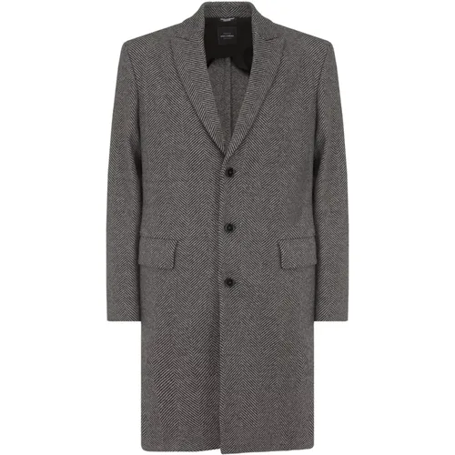 Wool Coat with Button Closure , male, Sizes: XL - Dolce & Gabbana - Modalova