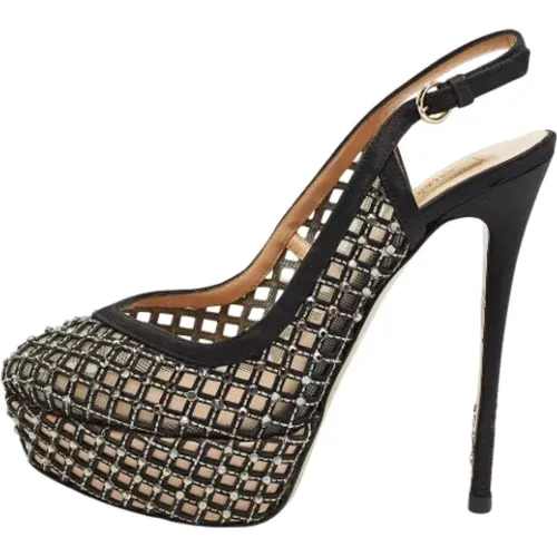 Pre-owned Satin heels , female, Sizes: 4 1/2 UK - Valentino Vintage - Modalova