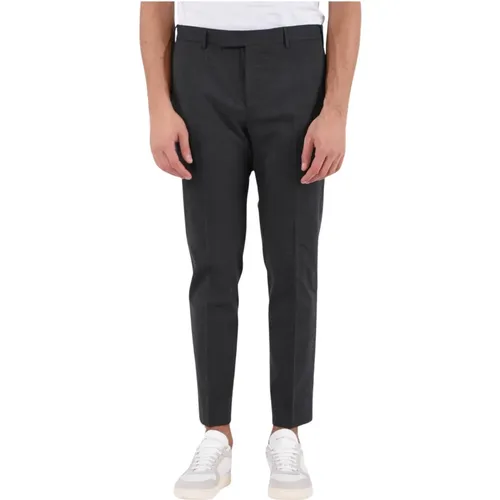 Virgin Wool Cropped Pants , male, Sizes: S, M - PT Torino - Modalova