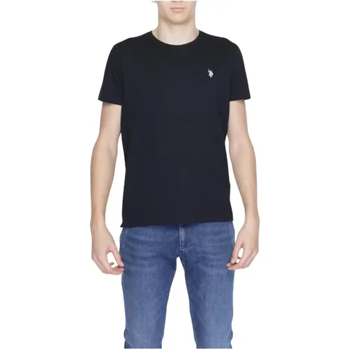 Cotton Round Neck T-shirt , male, Sizes: M, XL, S, L - U.s. Polo Assn. - Modalova