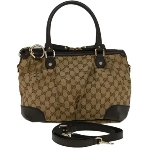 Pre-owned Canvas handbags , female, Sizes: ONE SIZE - Gucci Vintage - Modalova