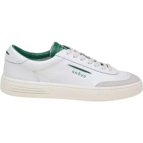 Lido low sneakers in /green leather and suede , male, Sizes: 8 UK, 10 UK, 7 UK, 9 UK, 6 UK - Ghoud - Modalova