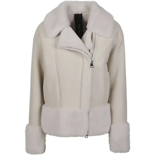 Klassische Leder Bikerjacke Blancha - Blancha - Modalova