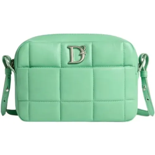 Quilted Shoulder Bag with Logo Pocket , female, Sizes: ONE SIZE - Dsquared2 - Modalova