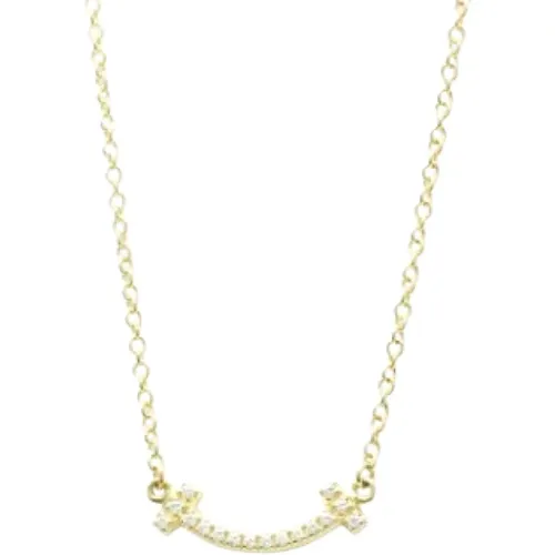 Pre-owned Gold necklaces , female, Sizes: ONE SIZE - Tiffany & Co. Pre-owned - Modalova