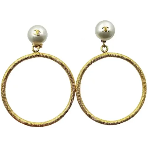 Pre-owned Fabric earrings , female, Sizes: ONE SIZE - Chanel Vintage - Modalova