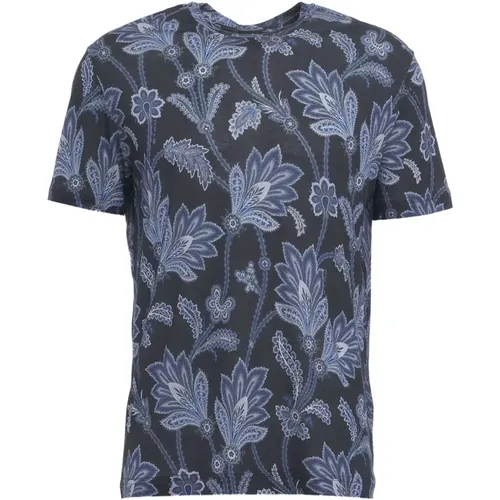 Paisley Print Crew Neck T-shirt , Herren, Größe: L - ETRO - Modalova