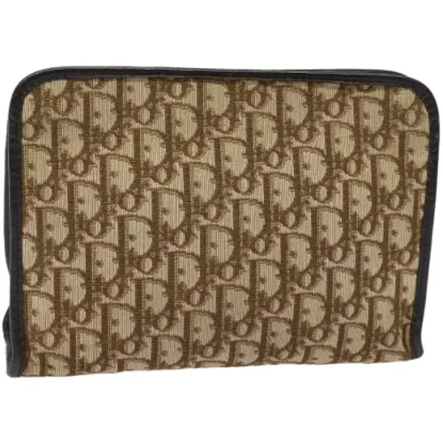 Pre-owned Canvas clutches , female, Sizes: ONE SIZE - Dior Vintage - Modalova