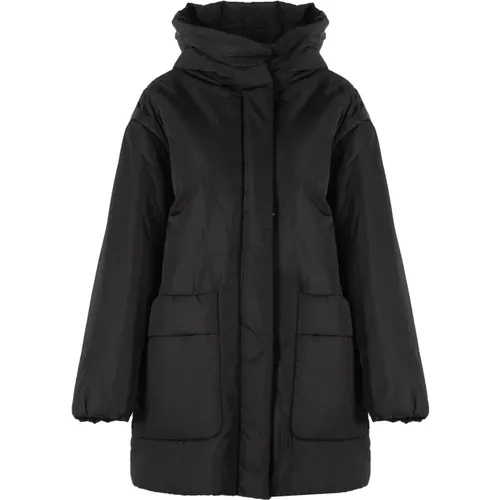 Atmungsaktive Wasserdichte Jacke mit Kapuze , Damen, Größe: 3XS - Geox - Modalova