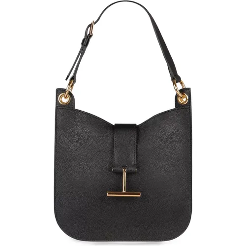 Leder Crossbody Tasche mit verstellbarem Riemen - Tom Ford - Modalova