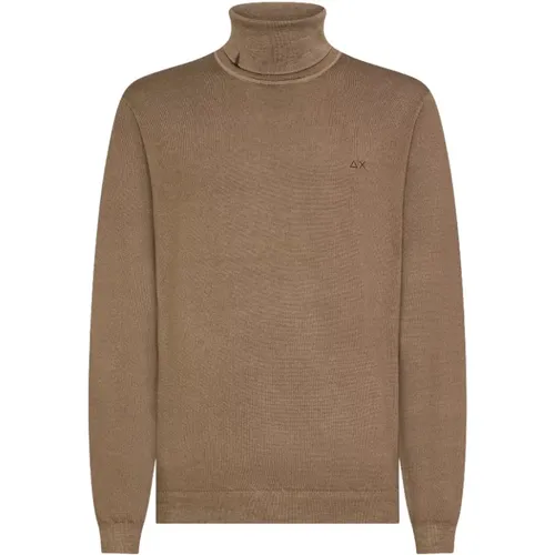 Lässiger Strickpullover , Herren, Größe: M - Sun68 - Modalova