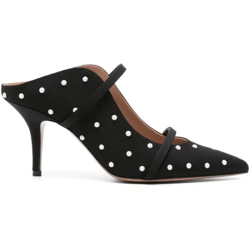 Pearl Embellished Heeled Shoes , female, Sizes: 3 UK, 7 UK - Malone Souliers - Modalova
