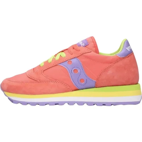 Bunte Jazz Triple Low Top Sneakers , Damen, Größe: 37 EU - Saucony - Modalova