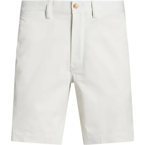 Weiße 8-Zoll Stretch Straight Fit Chino Shorts - Polo Ralph Lauren - Modalova