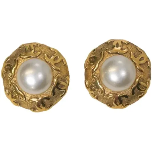 Pre-owned Metal earrings , female, Sizes: ONE SIZE - Chanel Vintage - Modalova