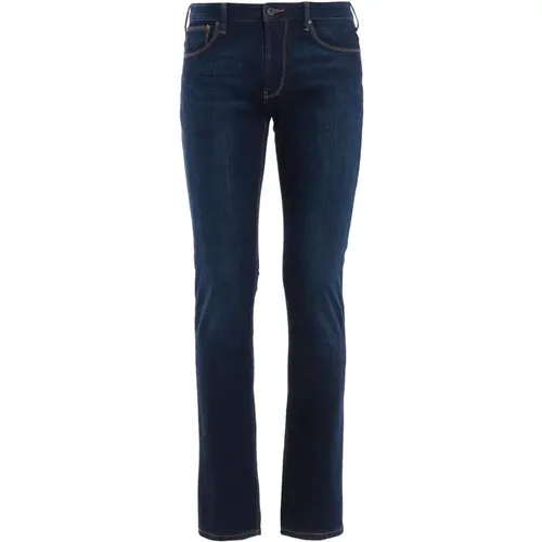 Flared Navy Jeans , male, Sizes: W29 - Emporio Armani - Modalova