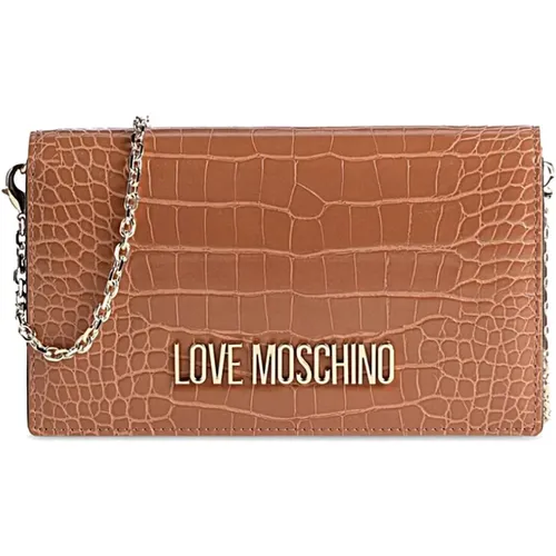 Stilvolle Ledertasche Love Moschino - Love Moschino - Modalova