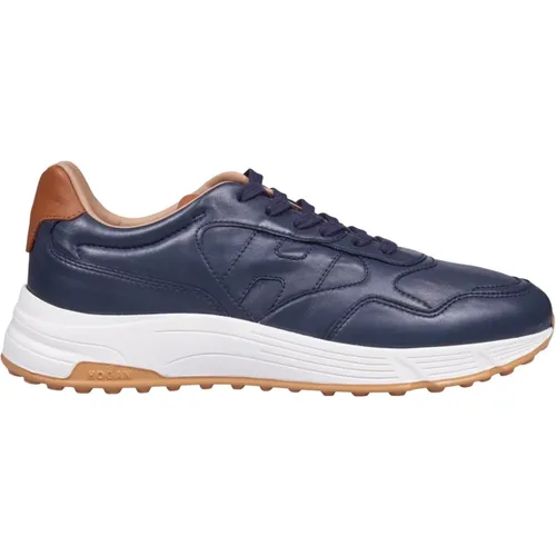 Blaue Hyperlight Ledersneakers - Hogan - Modalova