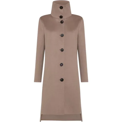 Dove Grey Synthetic Coat for Women , female, Sizes: L, XS, M, S, XL - RRD - Modalova