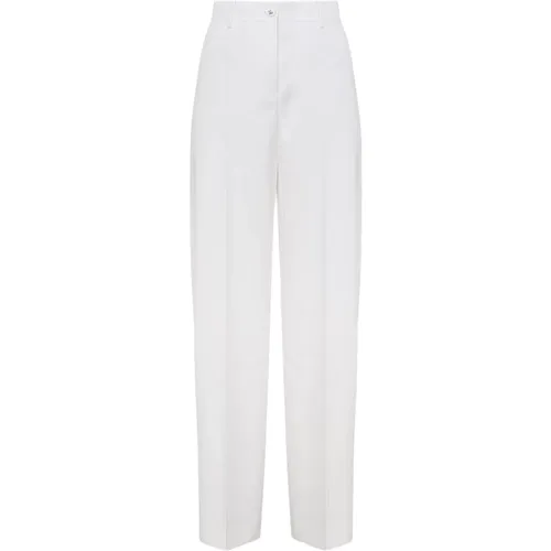 Elegant Trousers Central Fold , female, Sizes: XS - Dolce & Gabbana - Modalova