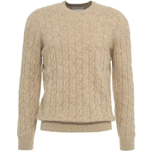 Italian Cable Knit Sweater , male, Sizes: L, M - Kangra - Modalova