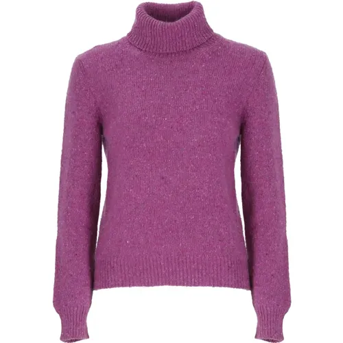 Lila Kaschmirwollpullover Damen , Damen, Größe: XS - Kangra - Modalova