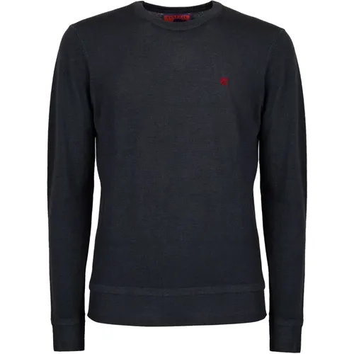 Weicher Woll-Crew-Neck-Pullover , Herren, Größe: L - Gallo - Modalova