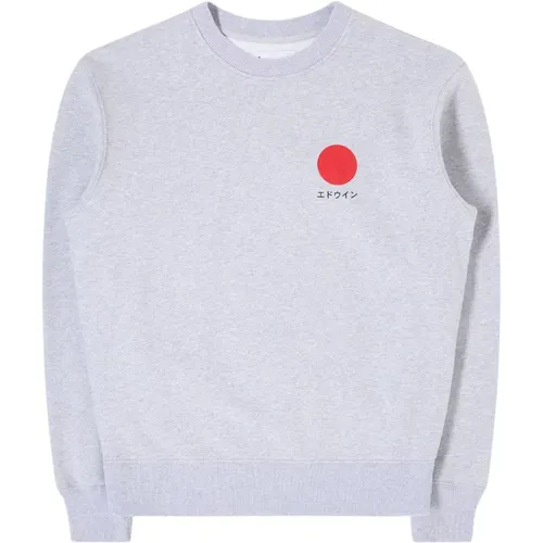 Japanische Sun Sweat Felpa , Herren, Größe: L - Edwin - Modalova