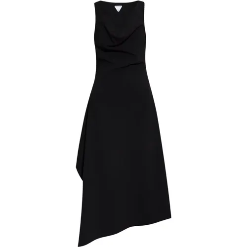 Asymmetric sleeveless dress , female, Sizes: 3XS, XS, S - Bottega Veneta - Modalova