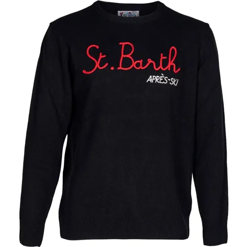 Men's Sweater. Crewneck, Regular Fit. Wool. , male, Sizes: XL, L, 2XL - MC2 Saint Barth - Modalova