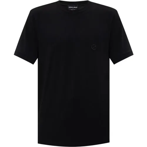 T-Shirt mit Logo , Herren, Größe: 2XL - Giorgio Armani - Modalova