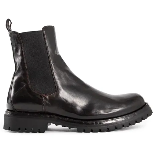 Leatherback Chelsea Boot Novak Style , male, Sizes: 6 UK, 7 UK, 8 UK, 10 UK - Officine Creative - Modalova