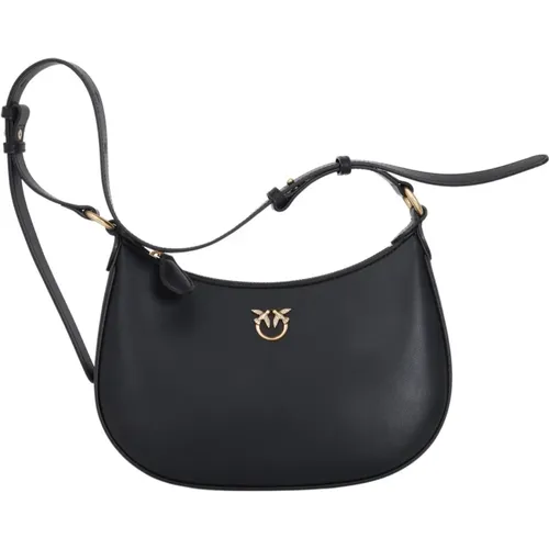 Mini Love Bag Half Moon , female, Sizes: ONE SIZE - pinko - Modalova