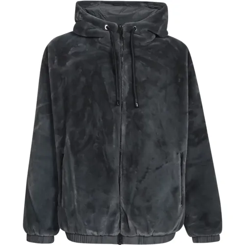Grey Hooded Jacket for Men , male, Sizes: M - Moose Knuckles - Modalova