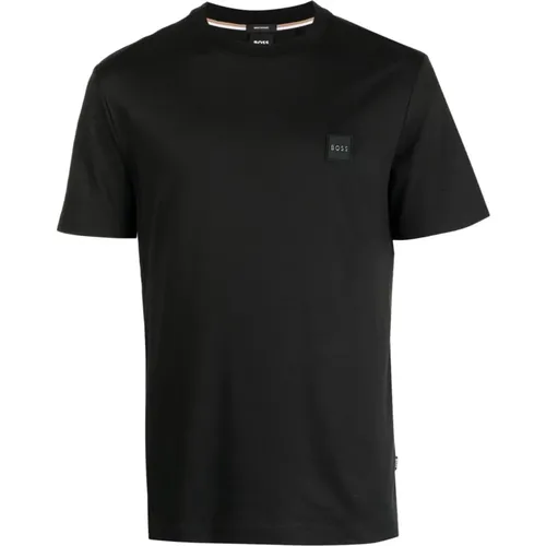 Round Neck Jersey Logo T-shirt , male, Sizes: S, M - Boss - Modalova