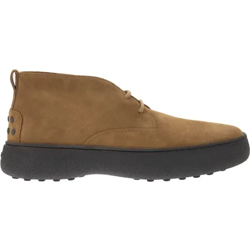 Suede Ankle Boots mit Vintage-Effekt , Herren, Größe: 41 EU - TOD'S - Modalova