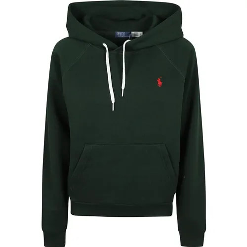 Grüner Langarm-Sweatshirt , Damen, Größe: XS - Polo Ralph Lauren - Modalova