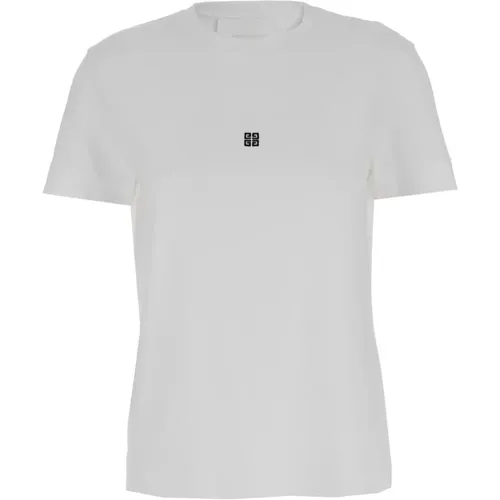 Weißes Slim T-shirt Polos , Damen, Größe: M - Givenchy - Modalova