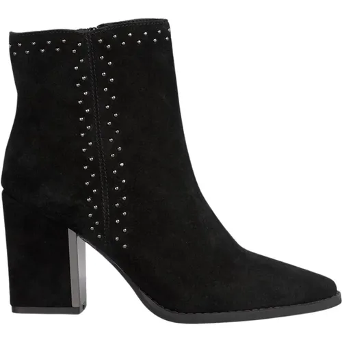 Side zip studded bootie , Damen, Größe: 42 EU - Alma en Pena - Modalova