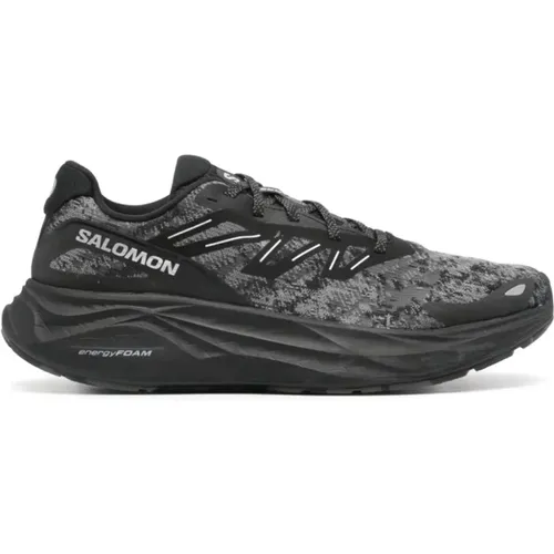 Black Mesh Panelled Sneakers , male, Sizes: 11 UK - Salomon - Modalova