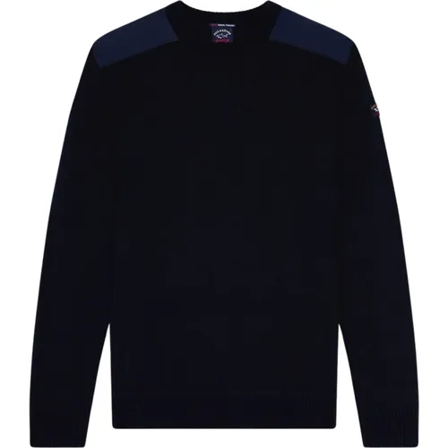 Shoulder Detail Sweater , male, Sizes: M - PAUL & SHARK - Modalova