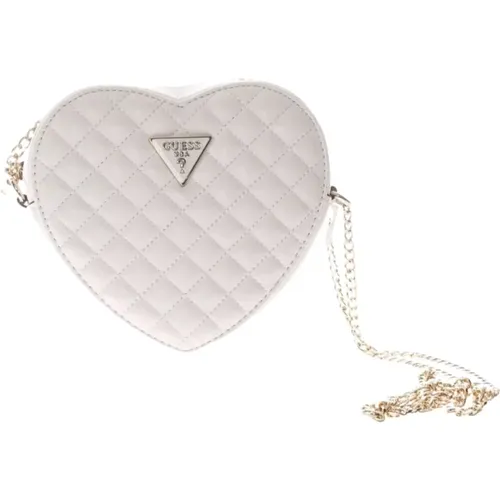 Quilted Heart Bag in , female, Sizes: ONE SIZE - Guess - Modalova