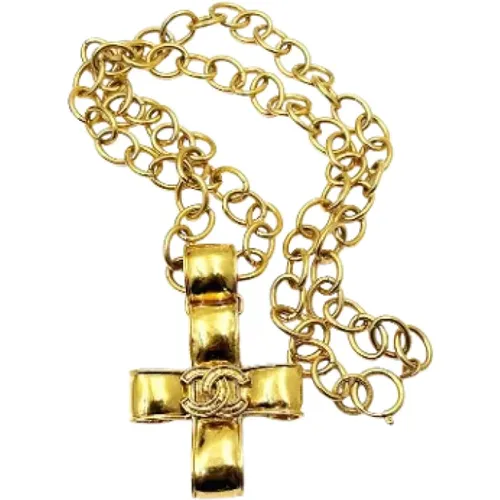 Pre-owned Metal necklaces , female, Sizes: ONE SIZE - Chanel Vintage - Modalova