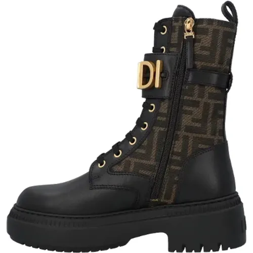 Leather boots , female, Sizes: 8 UK - Fendi - Modalova
