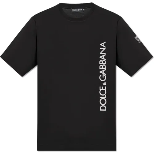 T-shirt with logo , male, Sizes: 2XL, XL, S, L, XS, M - Dolce & Gabbana - Modalova