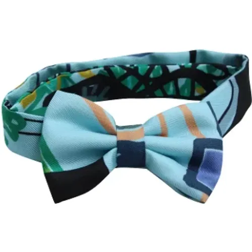 Pre-owned Silk hair-accessories , male, Sizes: ONE SIZE - Hermès Vintage - Modalova